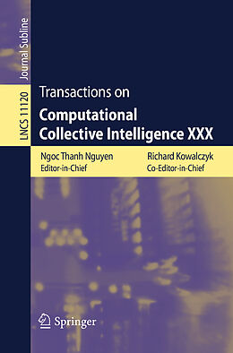 Kartonierter Einband Transactions on Computational Collective Intelligence XXX von 