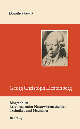 Kartonierter Einband Georg Christoph Lichtenberg von Dorothea Goetz