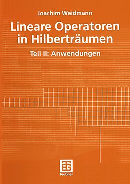 E-Book (pdf) Lineare Operatoren in Hilberträumen von Joachim Weidmann