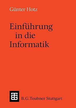 E-Book (pdf) Einführung in die Informatik von Günther Hotz