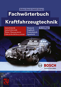 Kartonierter Einband Fachwörterbuch Kraftfahrzeugtechnik von Robert Bosch GmbH