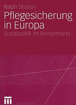 E-Book (pdf) Pflegesicherung in Europa von Ralph Skuban