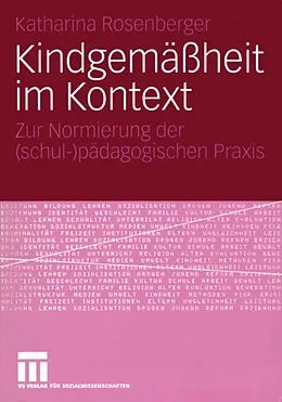 E-Book (pdf) Kindgemäßheit im Kontext von Katharina Rosenberger
