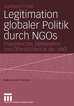 E-Book (pdf) Legitimation globaler Politik durch NGOs von Barbara Finke