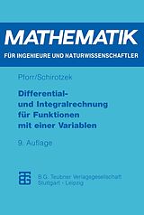 E-Book (pdf) Differential- und Integralrechnung für Funktionen mit einer Variablen von Ernst-Adam Pforr, Winfried Schirotzek