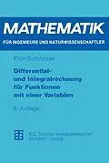 E-Book (pdf) Differential- und Integralrechnung für Funktionen mit einer Variablen von Ernst-Adam Pforr, Winfried Schirotzek