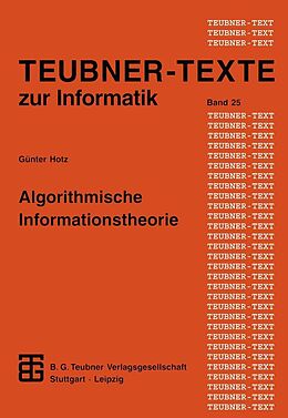 E-Book (pdf) Algorithmische Informationstheorie von Günther Hotz