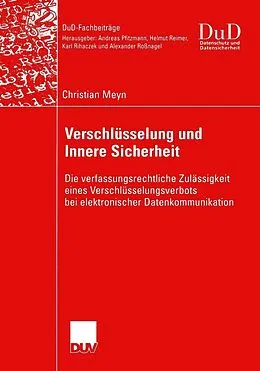 E-Book (pdf) Verschlüsselung und Innere Sicherheit von Christian Meyn