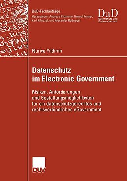 E-Book (pdf) Datenschutz im Electronic Government von Nuriye Yildirim