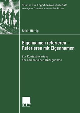 E-Book (pdf) Eigennamen referieren - Referieren mit Eigennamen von Robin Hörnig