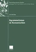 E-Book (pdf) Agrammatismus im Koreanischen von Jin-Ae Bae