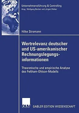 E-Book (pdf) Wertrelevanz deutscher und US-amerikanischer Rechnungslegungsinformationen von Hilke Stromann