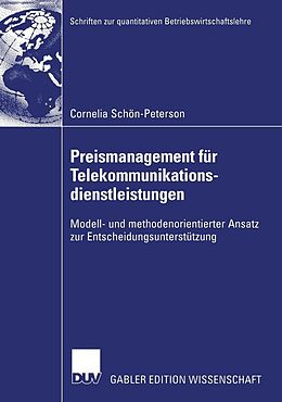 E-Book (pdf) Preismanagement für Telekommunikationsdienstleistungen von Cornelia Schön-Peterson
