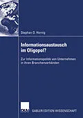 E-Book (pdf) Informationsaustausch im Oligopol? von Stephan O. Hornig