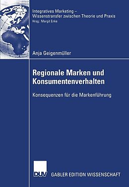 E-Book (pdf) Regionale Marken und Konsumentenverhalten von Anja Geigenmüller