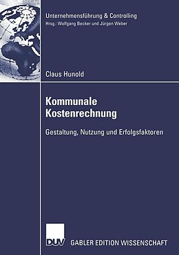 E-Book (pdf) Kommunale Kostenrechnung von Claus Hunold
