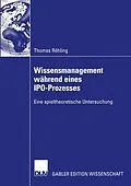 E-Book (pdf) Wissensmanagement während eines IPO-Prozesses von Thomas Röhling