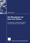E-Book (pdf) Das Management von Know-how-Risiken von Birgit Knaese