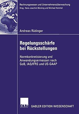 E-Book (pdf) Regelungsschärfe bei Rückstellungen von Andreas Rüdinger