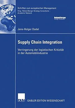 E-Book (pdf) Supply Chain Integration von Jens-Holger Dodel