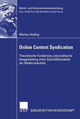 E-Book (pdf) Online Content Syndication von Markus Anding