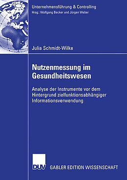 E-Book (pdf) Nutzenmessung im Gesundheitswesen von Julia Schmidt-Wilke