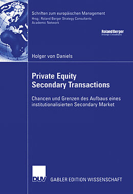 E-Book (pdf) Private Equity Secondary Transactions von Holger Daniels