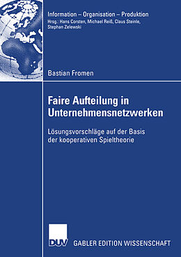 E-Book (pdf) Faire Aufteilung in Unternehmensnetzwerken von Bastian Fromen