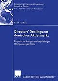 E-Book (pdf) Directors Dealings am deutschen Aktienmarkt von Michael Rau