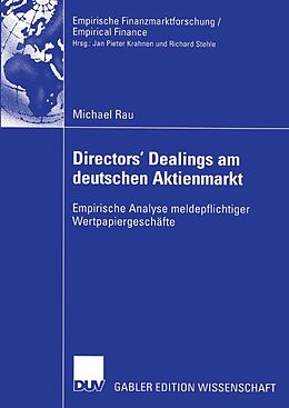 E-Book (pdf) Directors Dealings am deutschen Aktienmarkt von Michael Rau