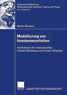 E-Book (pdf) Modellierung von Investorenverhalten von Martin Reimann