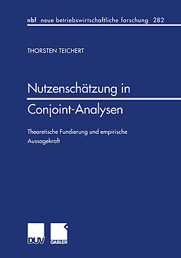 E-Book (pdf) Nutzenschätzung in Conjoint-Analysen von Thorsten Teichert