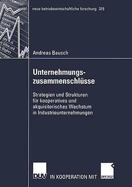 E-Book (pdf) Unternehmungszusammenschlüsse von Andreas Bausch