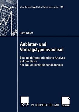 E-Book (pdf) Anbieter- und Vertragstypenwechsel von Jost Adler