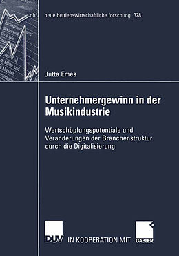 E-Book (pdf) Unternehmergewinn in der Musikindustrie von Jutta Emes