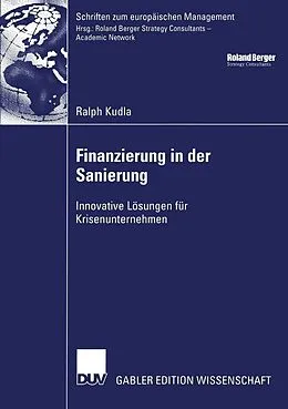 E-Book (pdf) Finanzierung in der Sanierung von Ralph Kudla