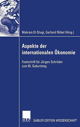E-Book (pdf) Aspekte der internationalen Ökonomie/Aspects of International Economics von 