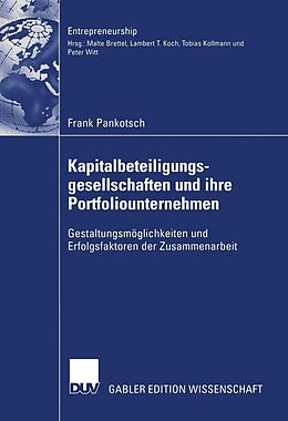 E-Book (pdf) Kapitalbeteiligungsgesellschaften und ihre Portfoliounternehmen von Frank Pankotsch