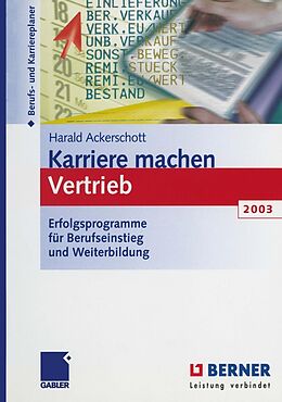 E-Book (pdf) Karriere machen Vertrieb 2003 von Harald Ackerschott