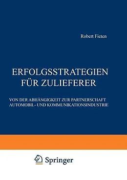 E-Book (pdf) Erfolgsstrategien für Zulieferer von Robert Fieten