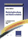 E-Book (pdf) Marketingforschung und Käuferverhalten von Heribert Meffert