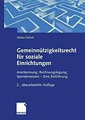 E-Book (pdf) Gemeinnützigkeitsrecht für soziale Einrichtungen von Stefan Schick