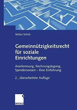 E-Book (pdf) Gemeinnützigkeitsrecht für soziale Einrichtungen von Stefan Schick