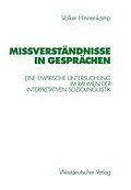 E-Book (pdf) Mißverständnisse in Gesprächen von Volker Hinnenkamp