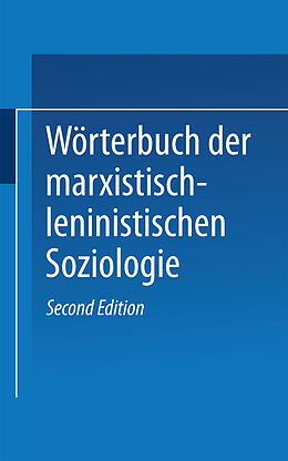 E-Book (pdf) Wörterbuch der Marxistisch-Leninistischen Soziologie von Georg Aßmann