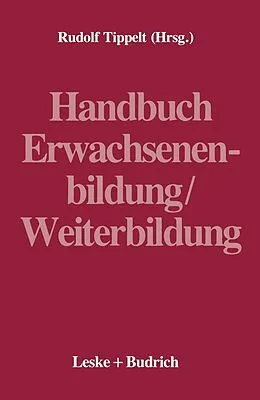 E-Book (pdf) Handbuch Erwachsenenbildung/Weiterbildung von Rudolf Tippelt