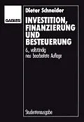 E-Book (pdf) Investition, Finanzierung und Besteuerung von Dieter Schneider
