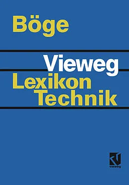 E-Book (pdf) Vieweg Lexikon Technik von Alfred Böge