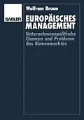 E-Book (pdf) Europäisches Management von Wolfram Braun