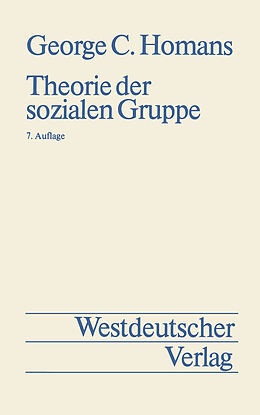 E-Book (pdf) Theorie der sozialen Gruppe von George Caspar Homans